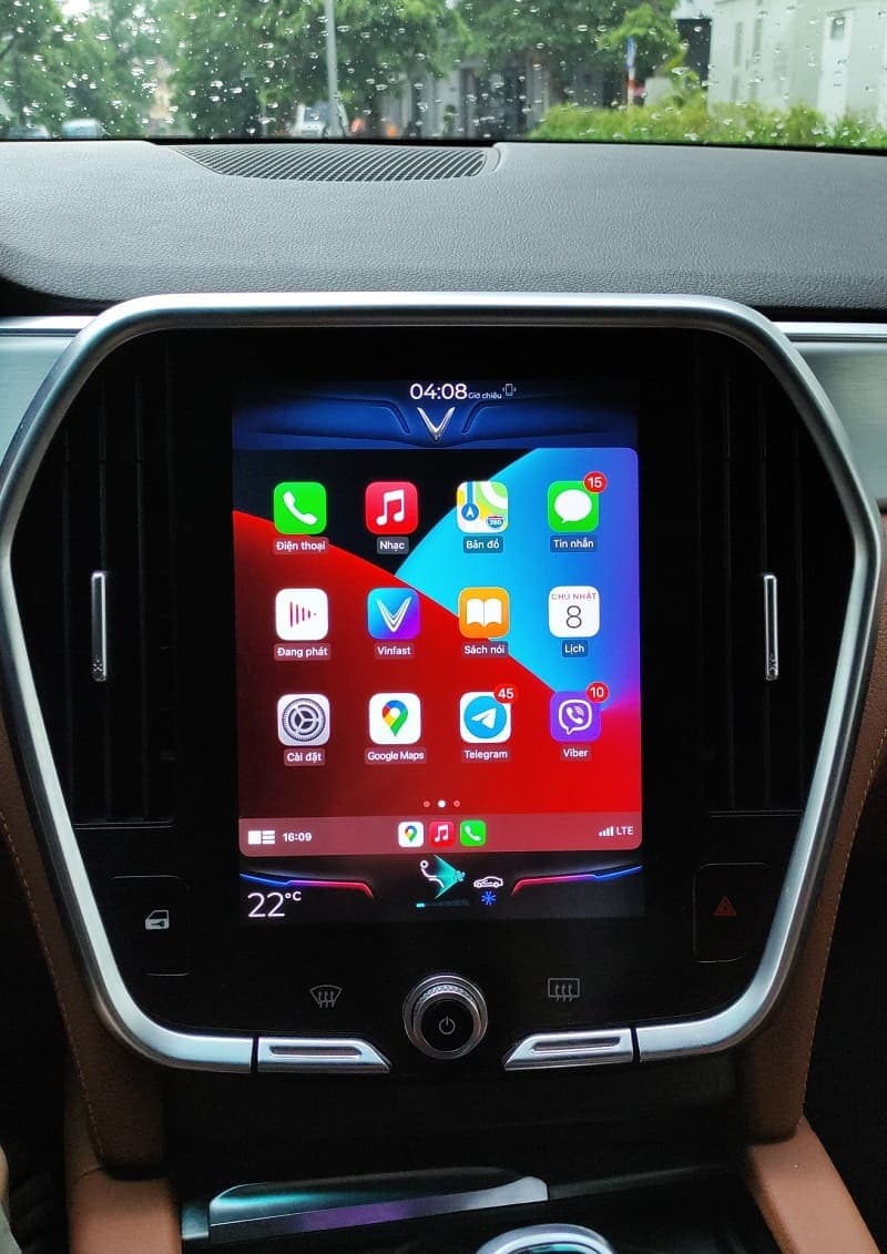 Tính năng apple carplay trên xe vinfast