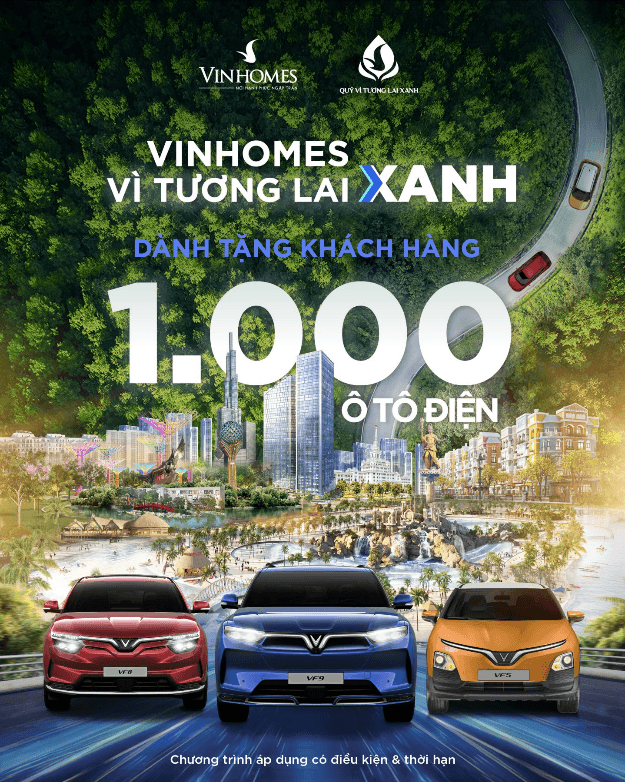 Mua nhà VinHomes - Tặng xe VinFast