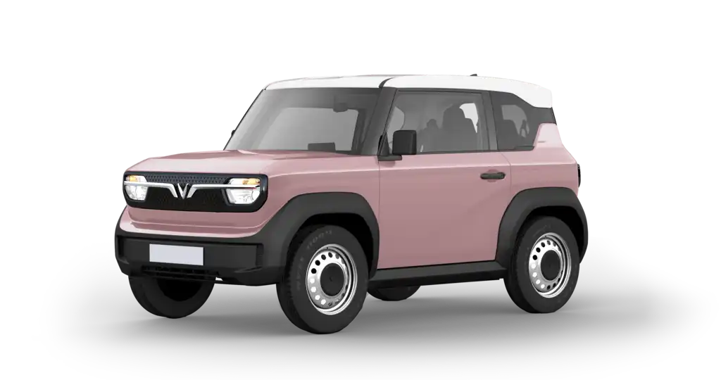 Xe ô tô điện VinFast VF 3 ngoại thất màu Hồng phấn Rose Pink (#a58084)