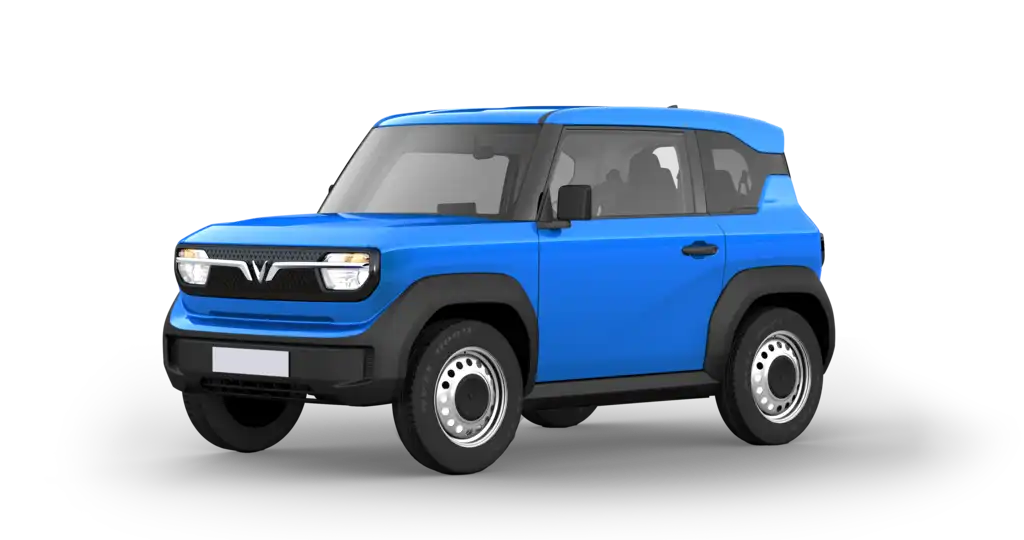 Xe ô tô điện VinFast VF 3 ngoại thất màu Xanh dương đậm Electric Blue (cơ bản) (#1566cc)